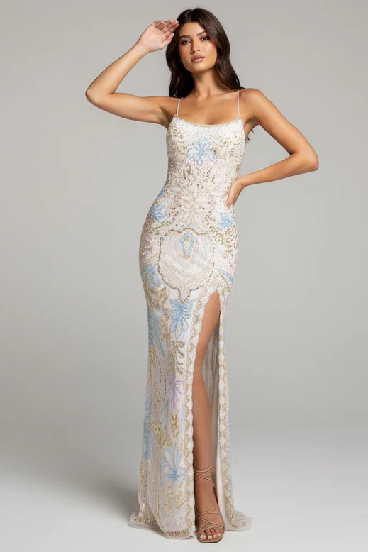 4156 - Primavera - Vintage Inspired Beaded Gown - Image 14