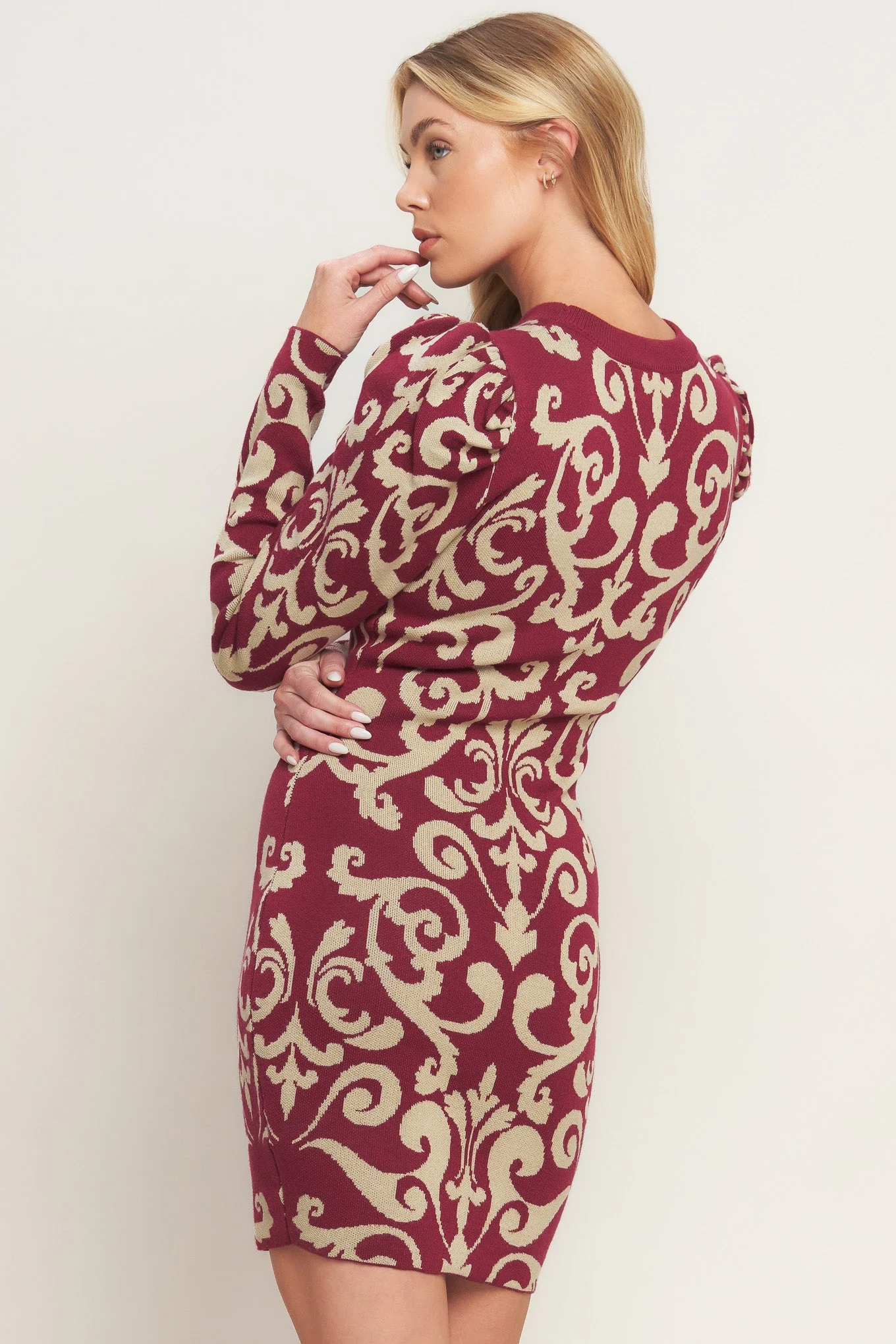 BASK IN LOVE SWEATER MINI DRESS - Image 5
