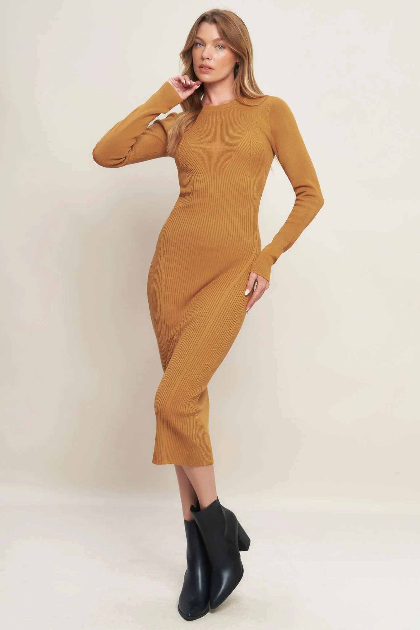 BE WITH YOU SWEATER MIDI DRESS - Image 3