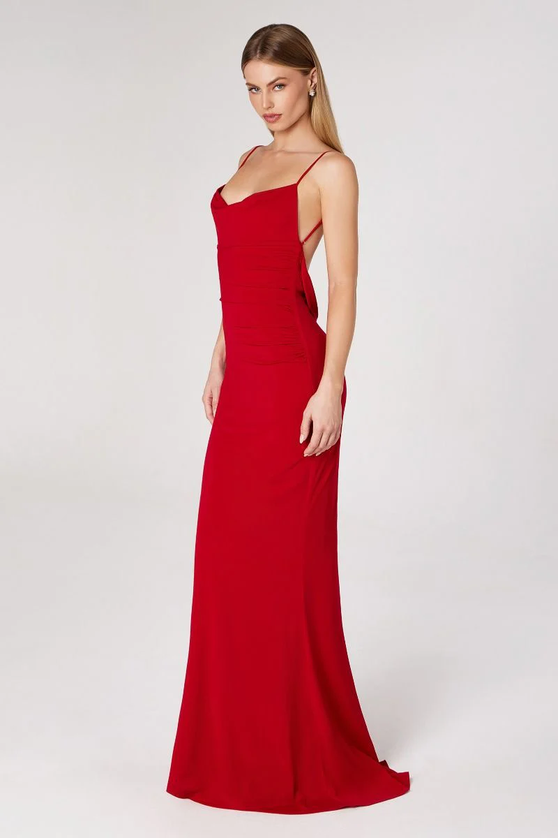 Bette Lace Back Draped Maxi Dress - Image 10