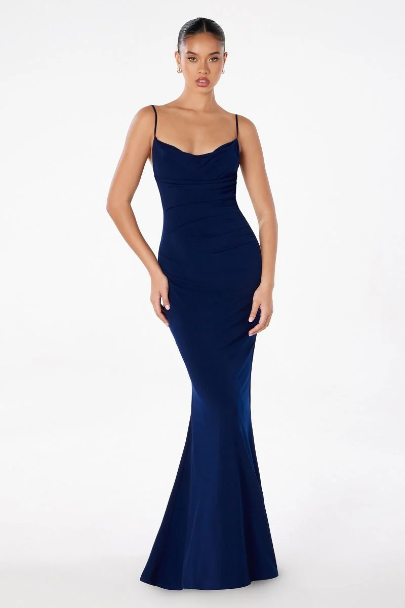 Bette Lace Back Draped Maxi Dress - Image 13