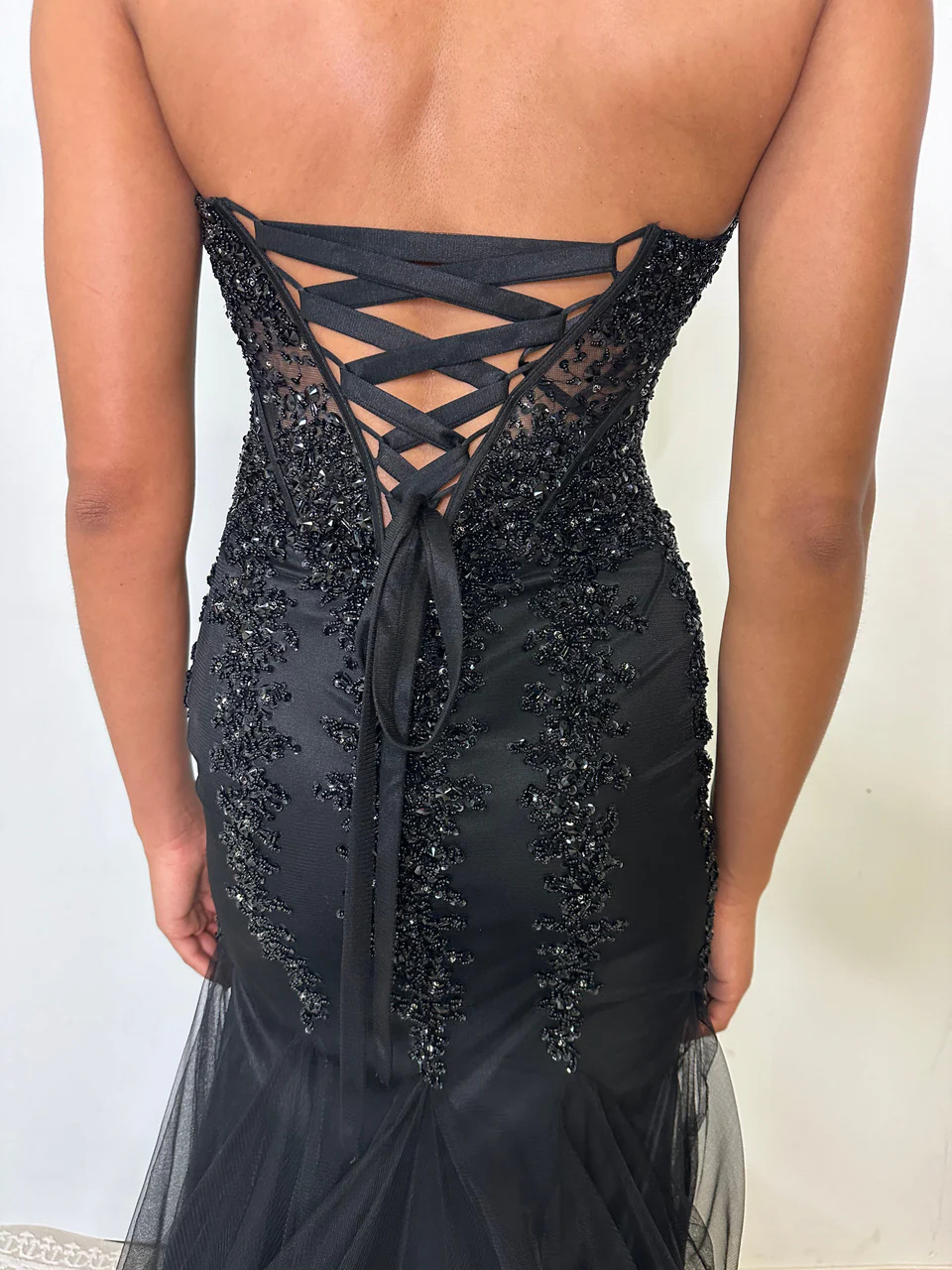 Blakely Gown - Strapless Embellished Corset Tulle Dress - Image 5