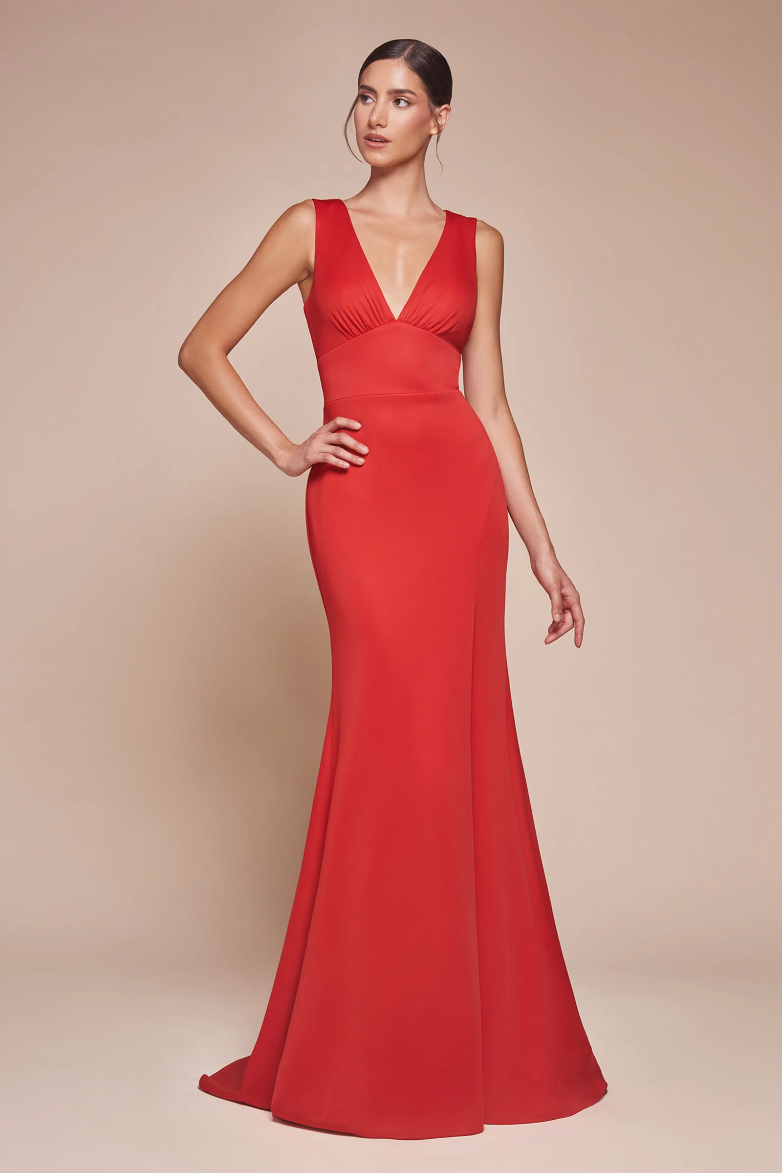 Cora Gown - V Neckline & Keyhole Back - Image 3