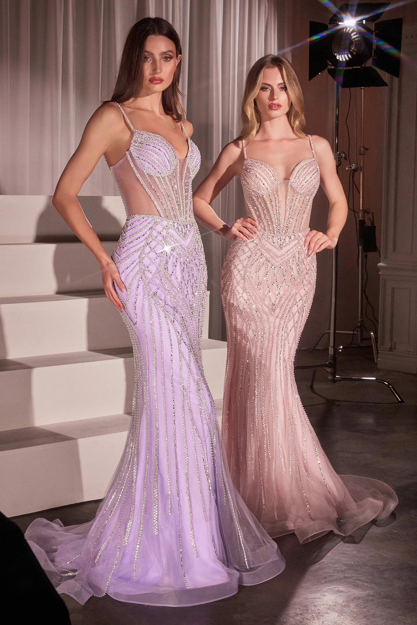 EMMELINE GOWN - CRYSTAL EMBELLISHED TULLE DRESS - Image 5