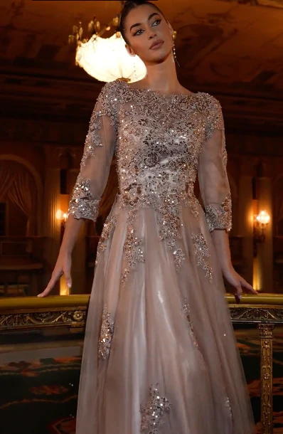 FRANCESCA GOWN - BALL GOWN WITH SLEEVES - Image 7