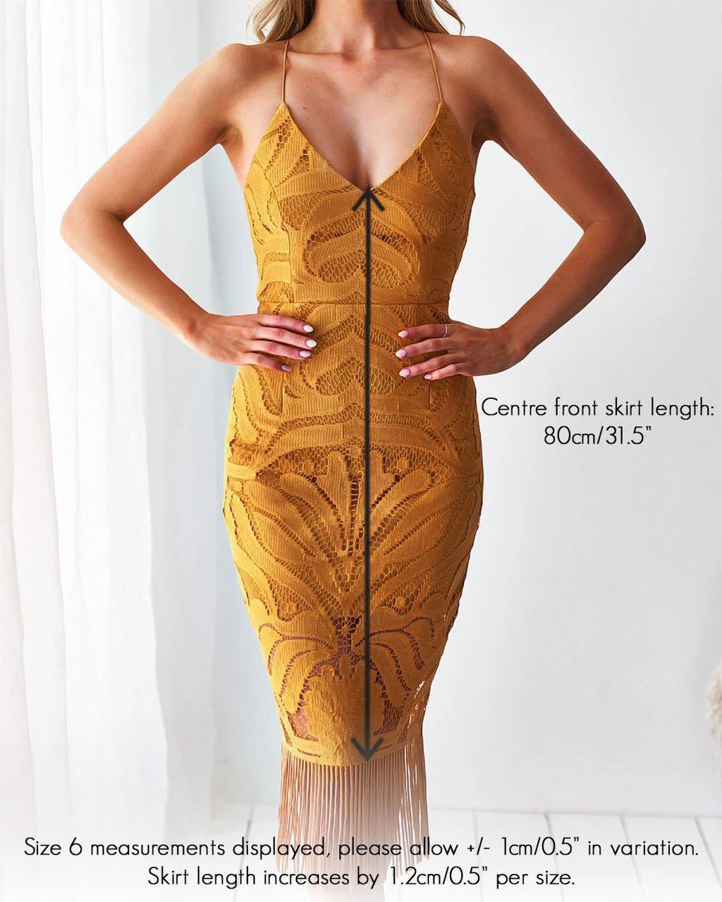 Khaleesi Dress - Burnt Orange - Lace Dress With Fringe - FINAL SALE - Image 6