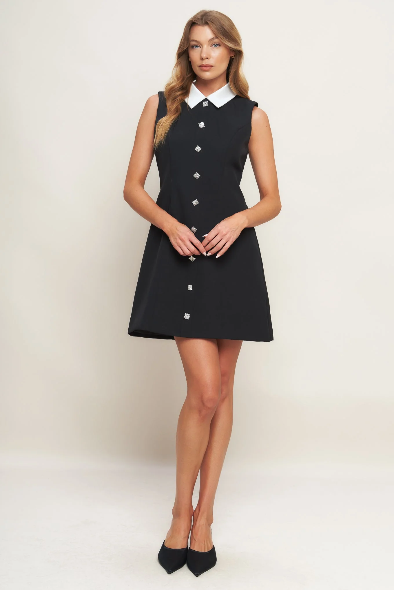 LOVELY MOMENT BLACK MINI DRESS - Image 4