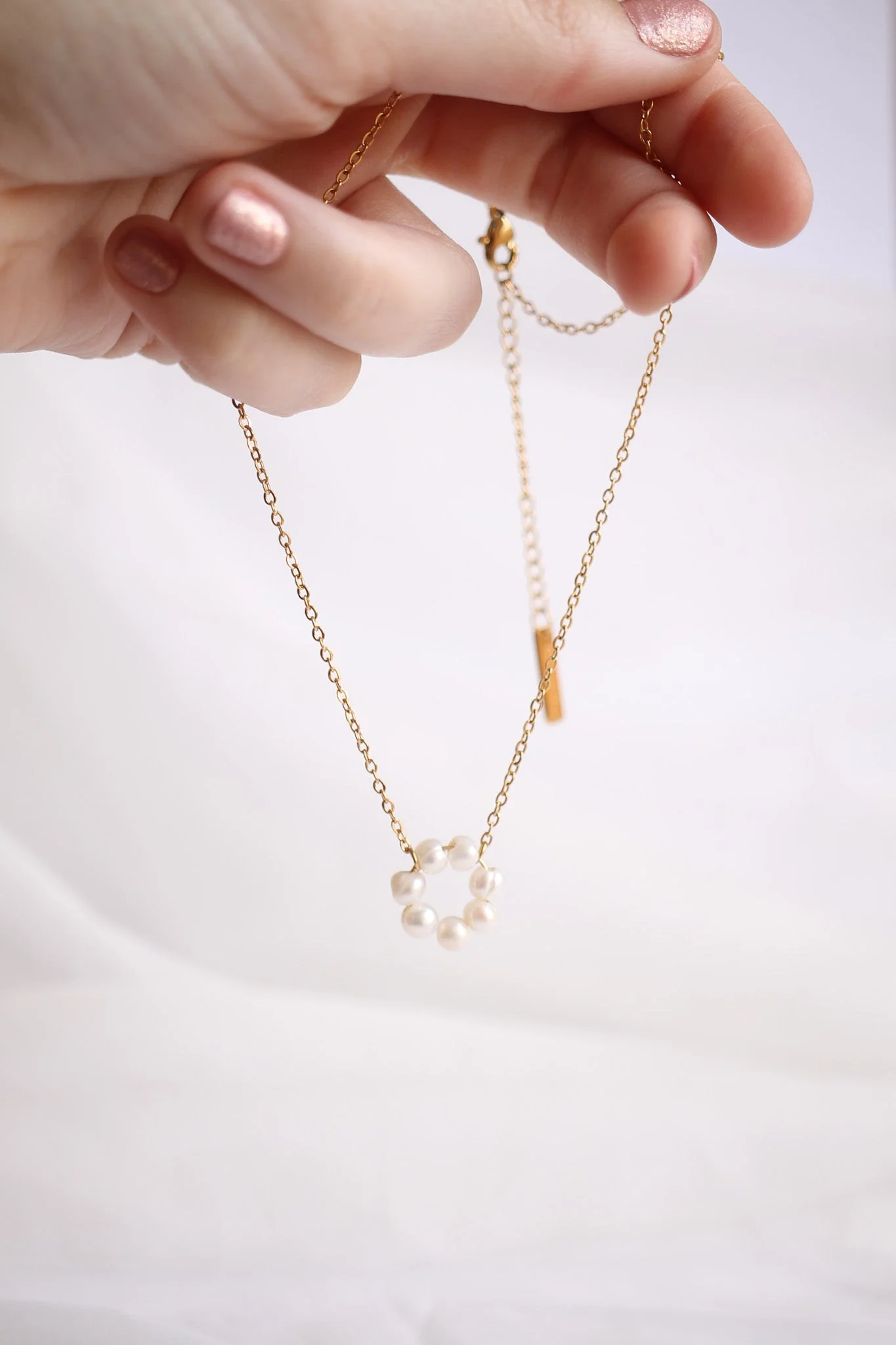 Lucy Necklace in Freshwater Pearl - Image 12