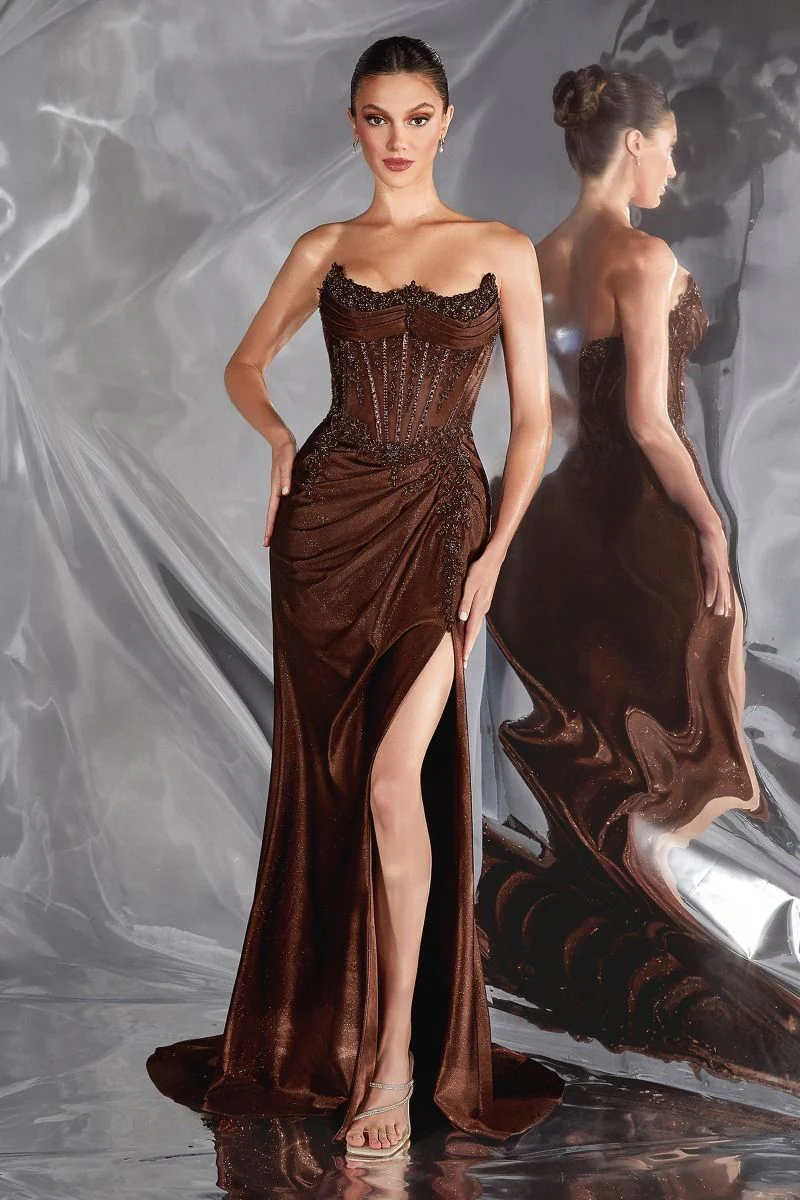 MAVERICK GOWN - CORSET DRESS WITH PLEATED BODICE - Image 15