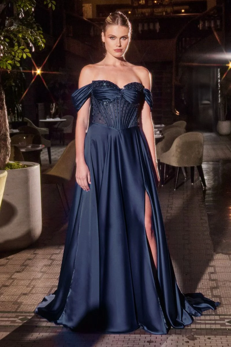 Melanie Gown - A-line Dress with Beaded Bodice & Corset Back - Image 11