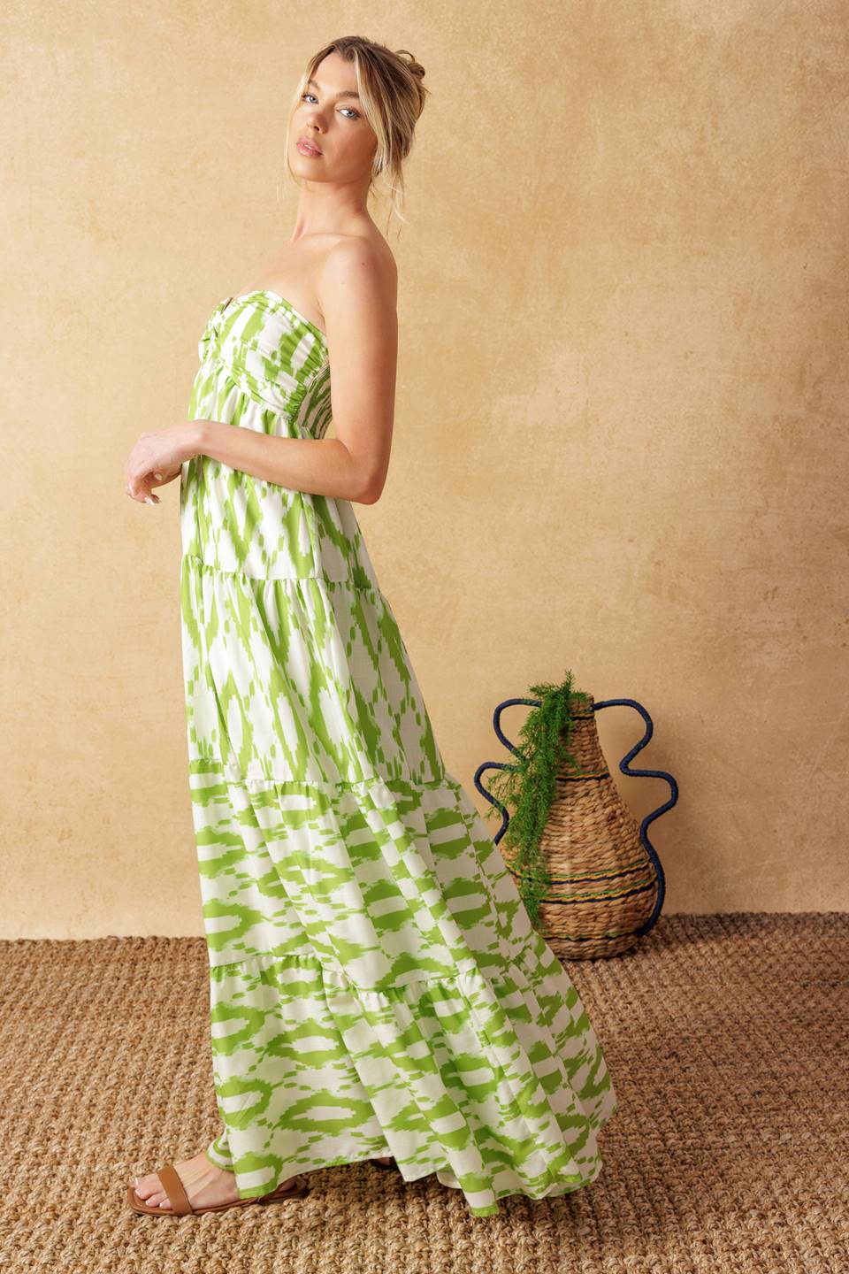 PETALS OF TIME WOVEN MAXI DRESS - Image 5