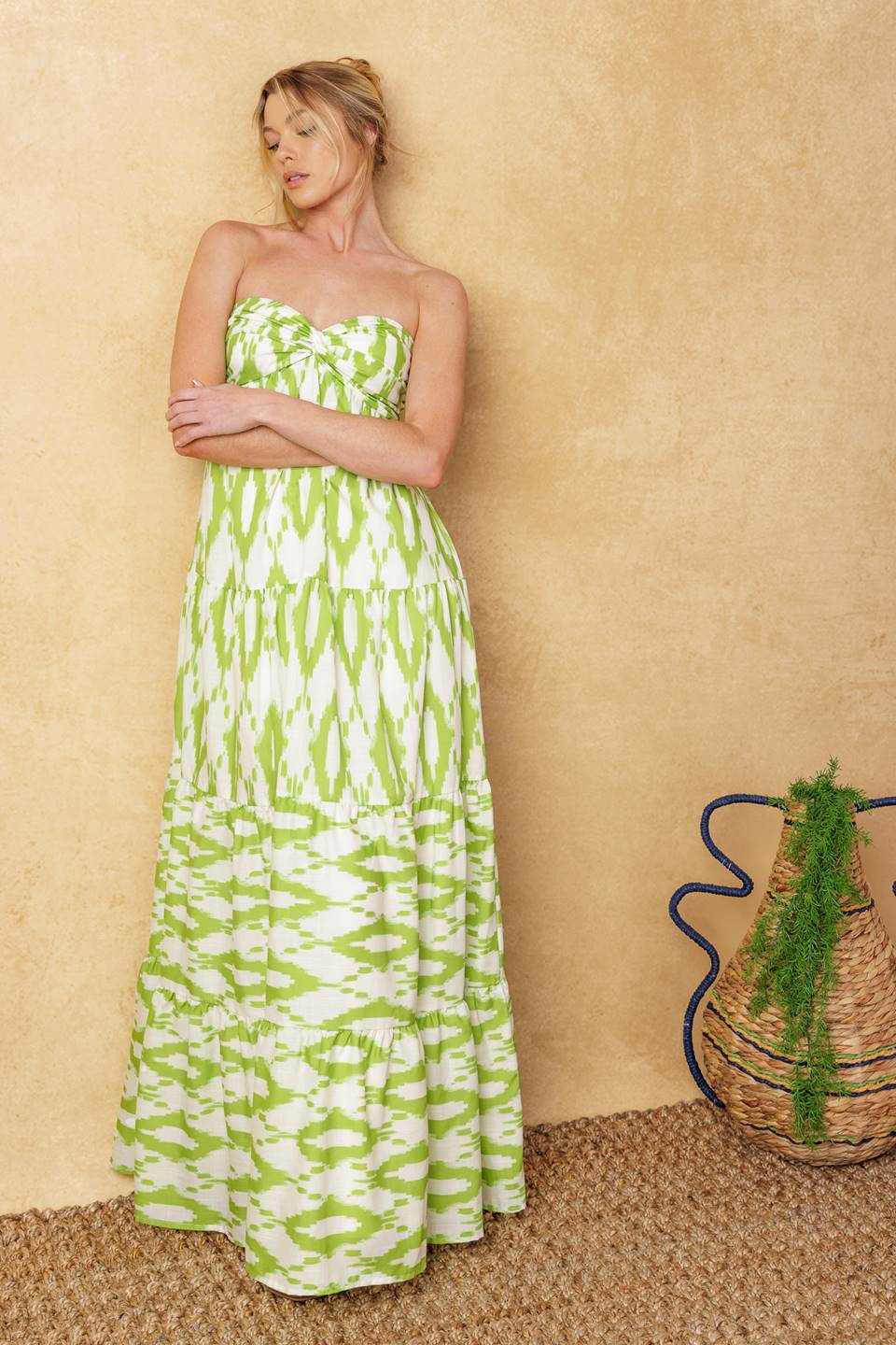 PETALS OF TIME WOVEN MAXI DRESS - Image 6