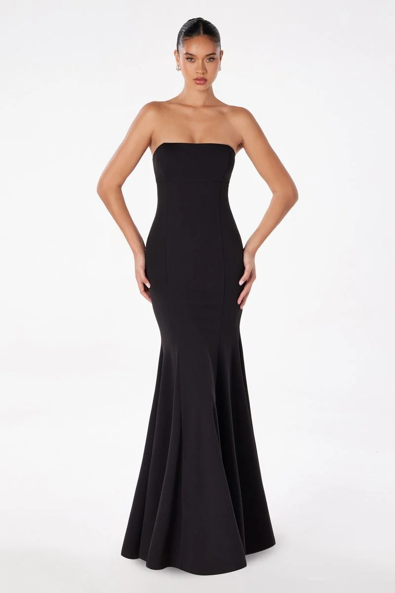 Poppy Maxi Dress - Strapless Fitted Dress - Image 9