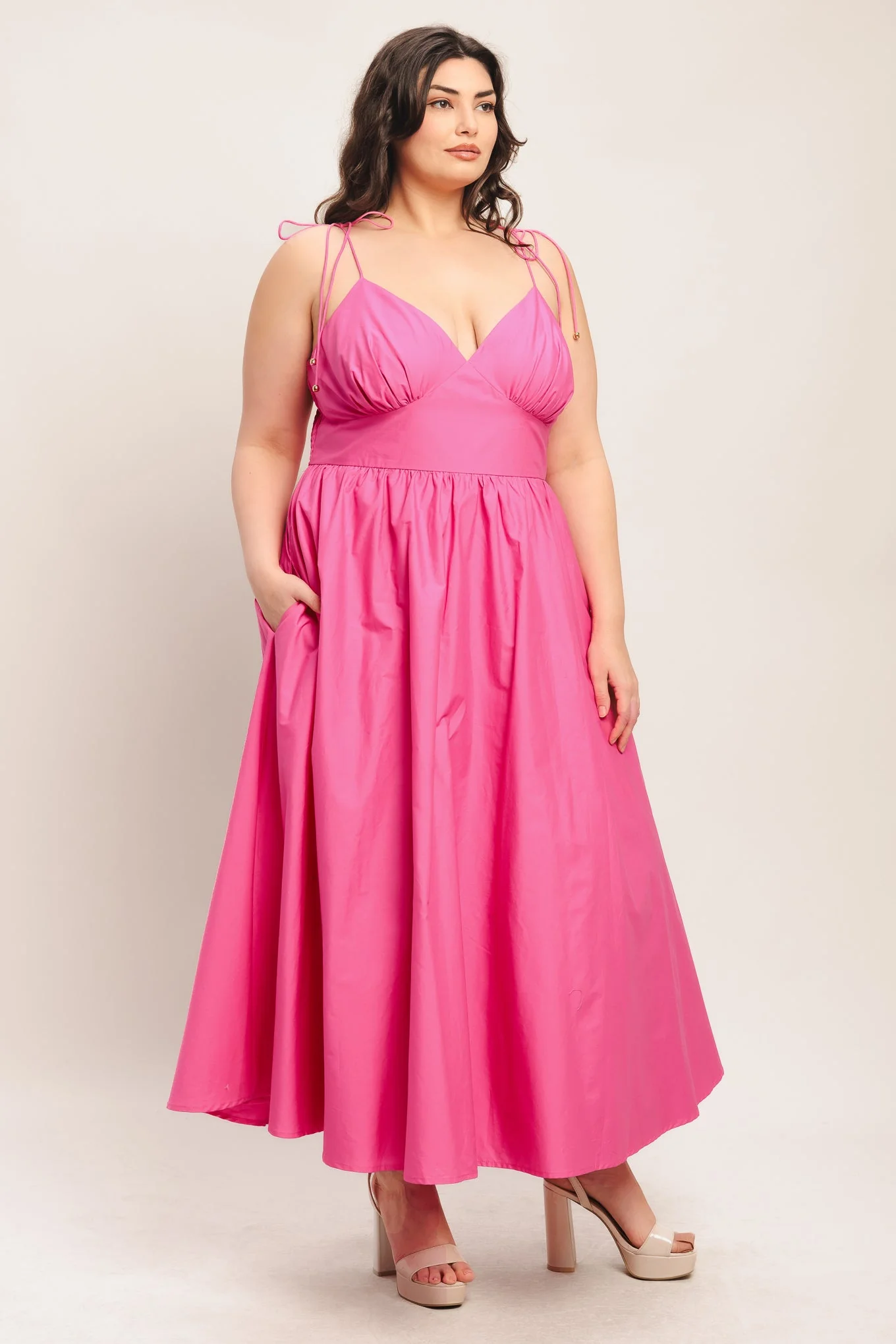 PRETTY IN PINK MIDI DRESS - Image 7