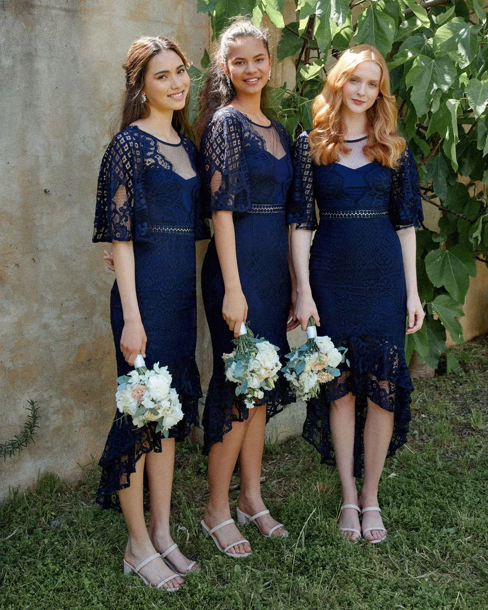 Reyna Dress - Navy Blue - Image 6