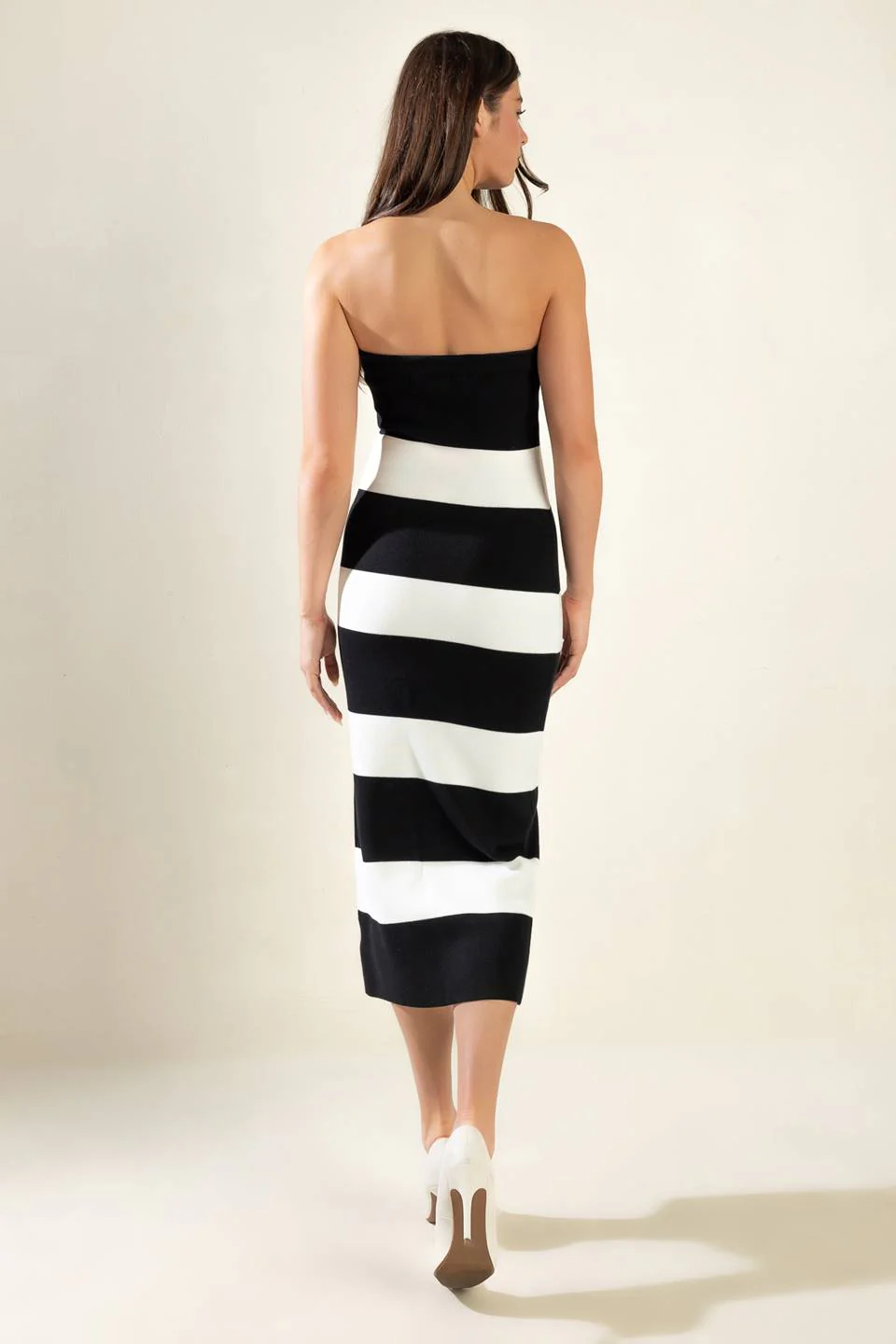 ROMANTIC AFTERNOON - STRAPLESS KNIT DRESS - Image 14