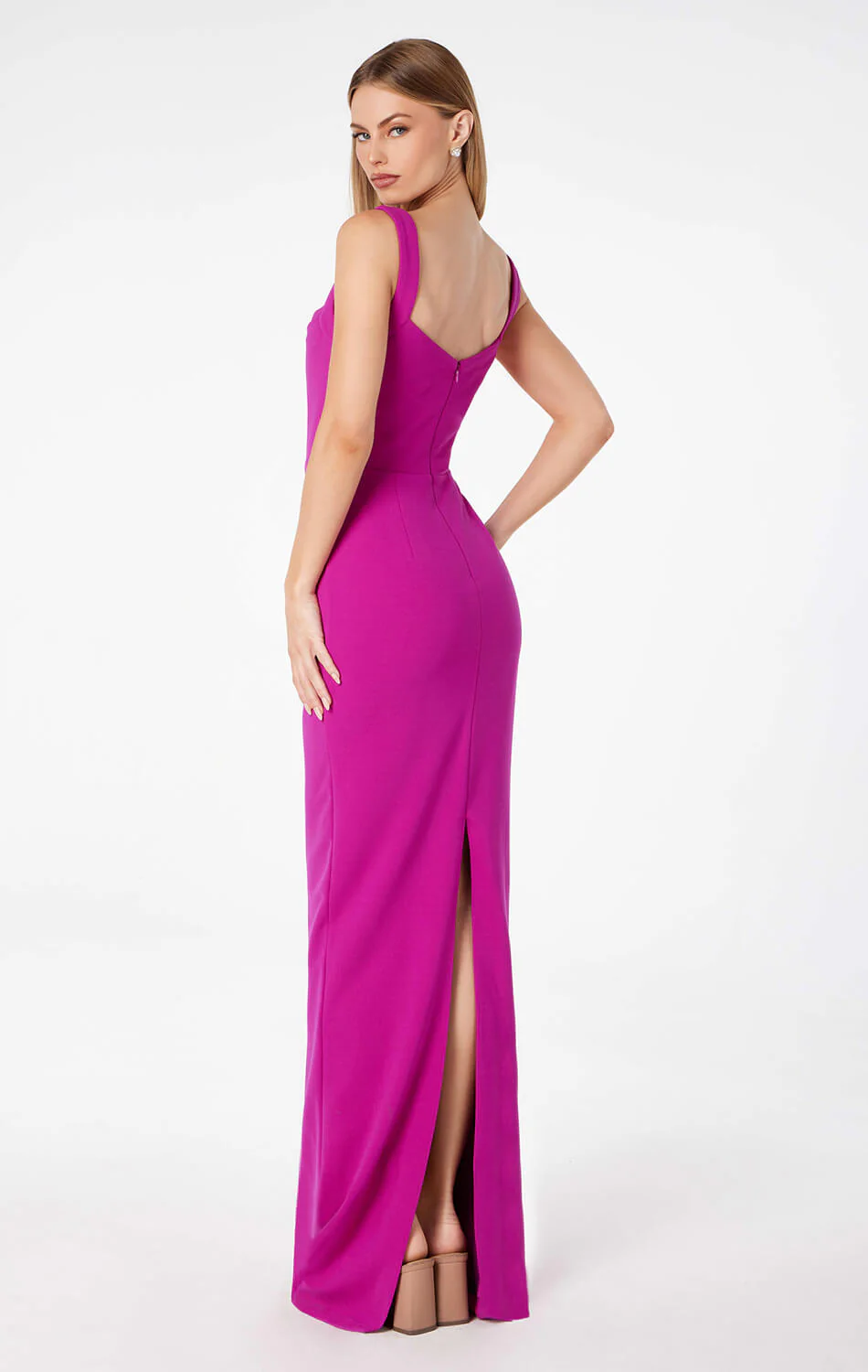 SHAYLA MAXI DRESS - SQUARE NECKLINE DRESS - Image 4