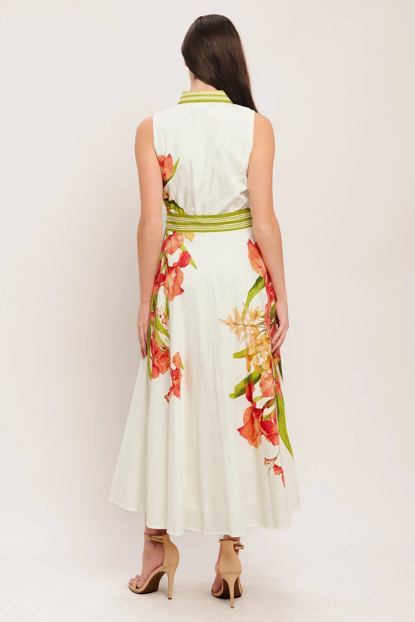 SPRING HEIRLOOM FLORAL PRINT MIDI DRESS - Image 3