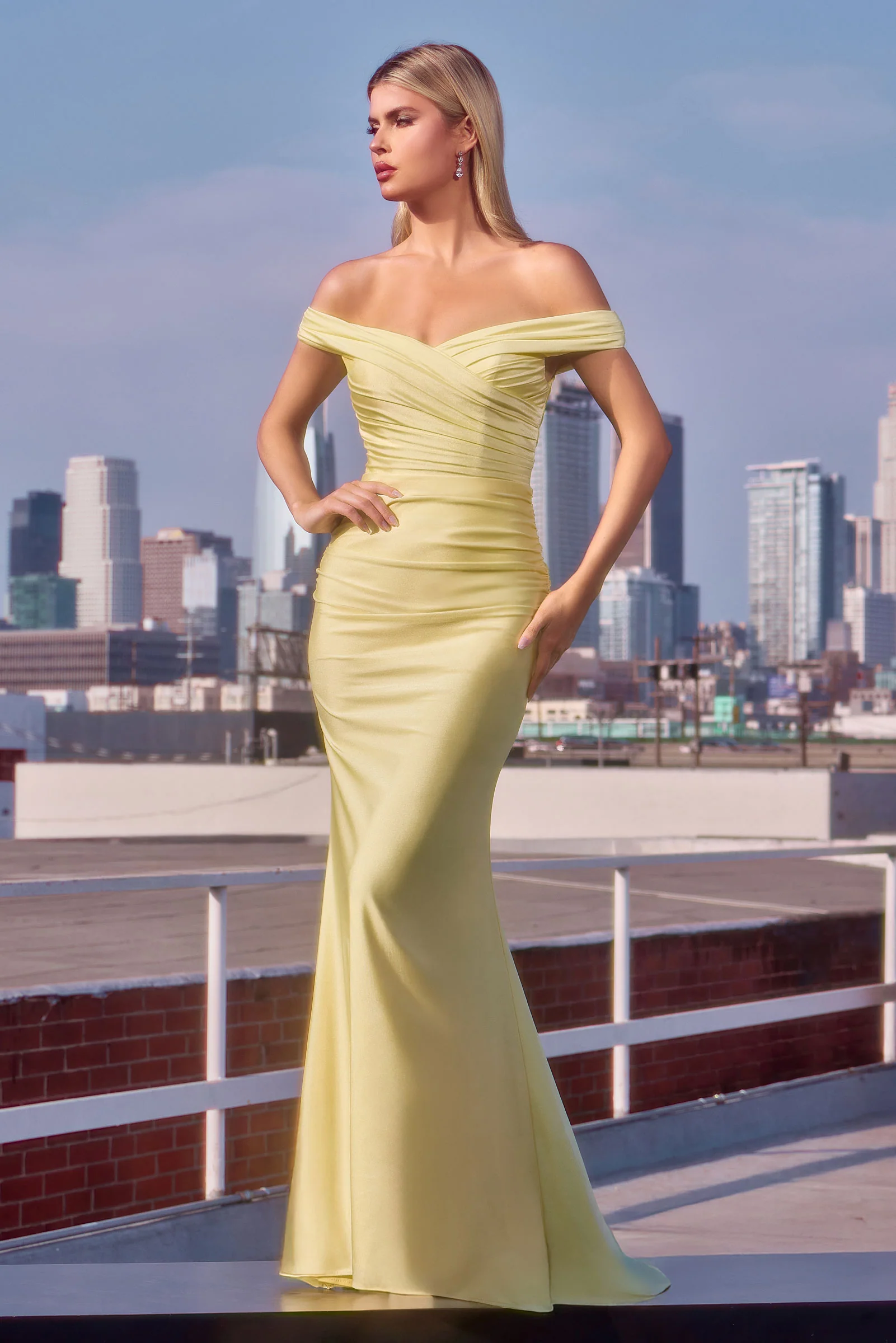 Tinsley Gown - Stretch Off-the-Shoulder Dress - Image 7