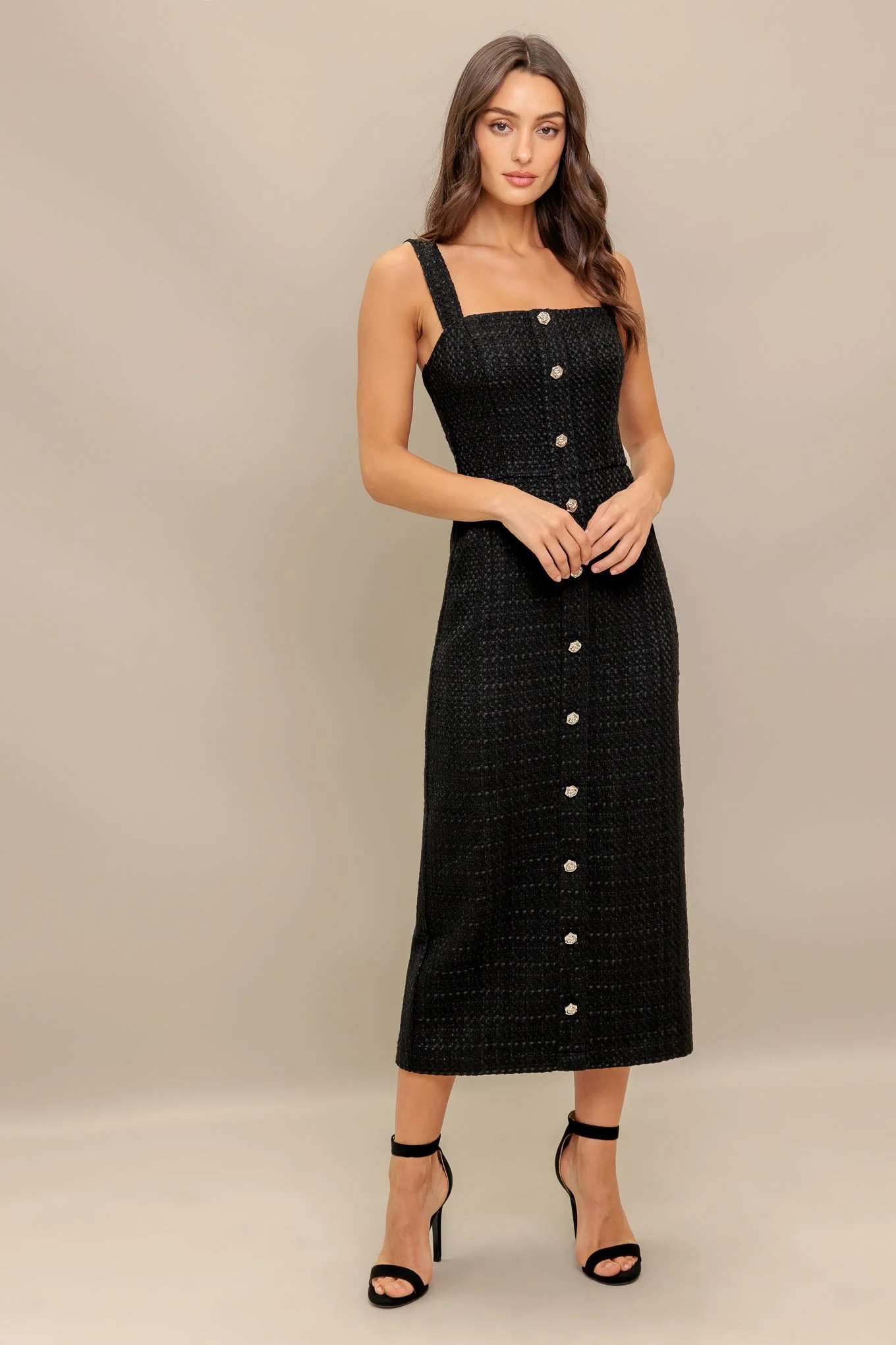 Size Small, TWEED NOUVELLE MIDI DRESS - FINAL SALE - Image 6