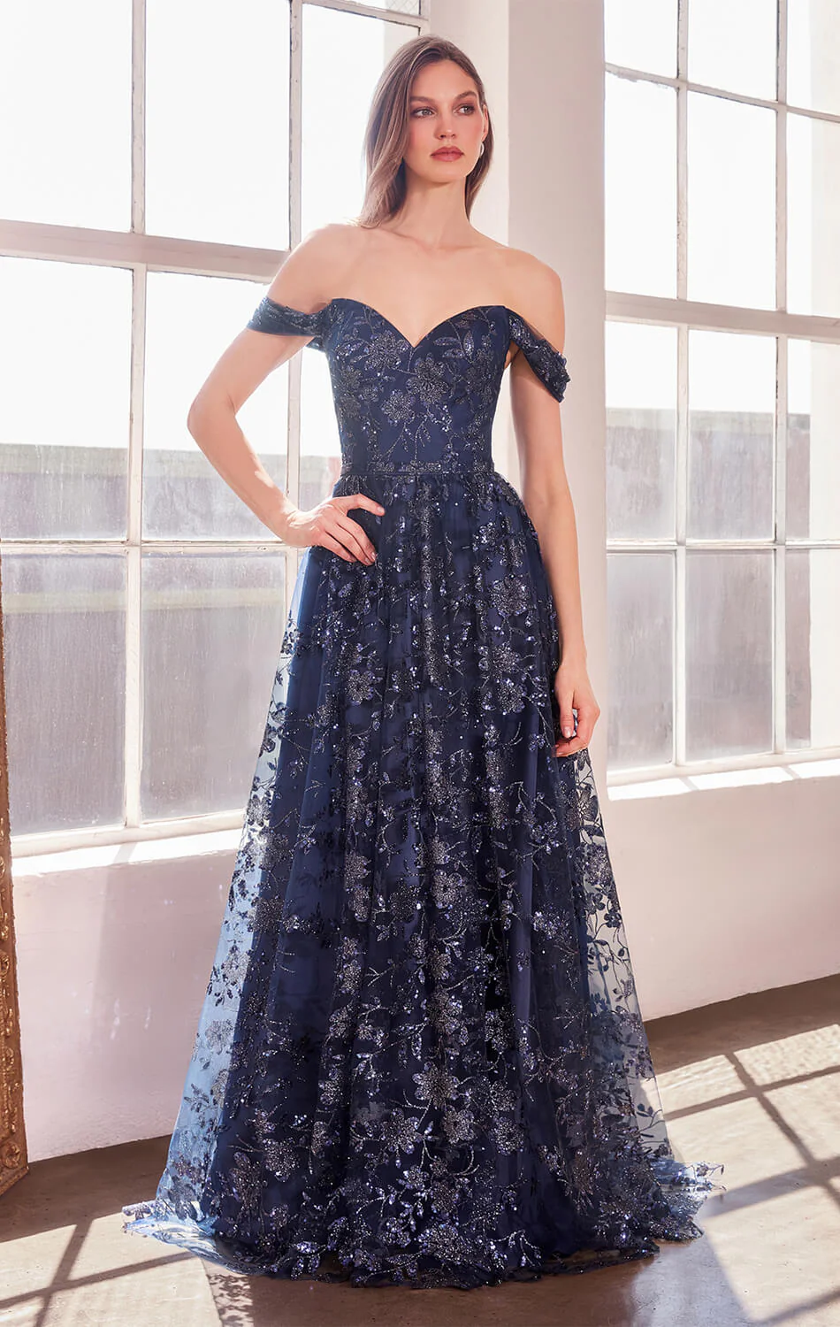 Veronica Gown - Glitter Print A-line Dress - Image 10