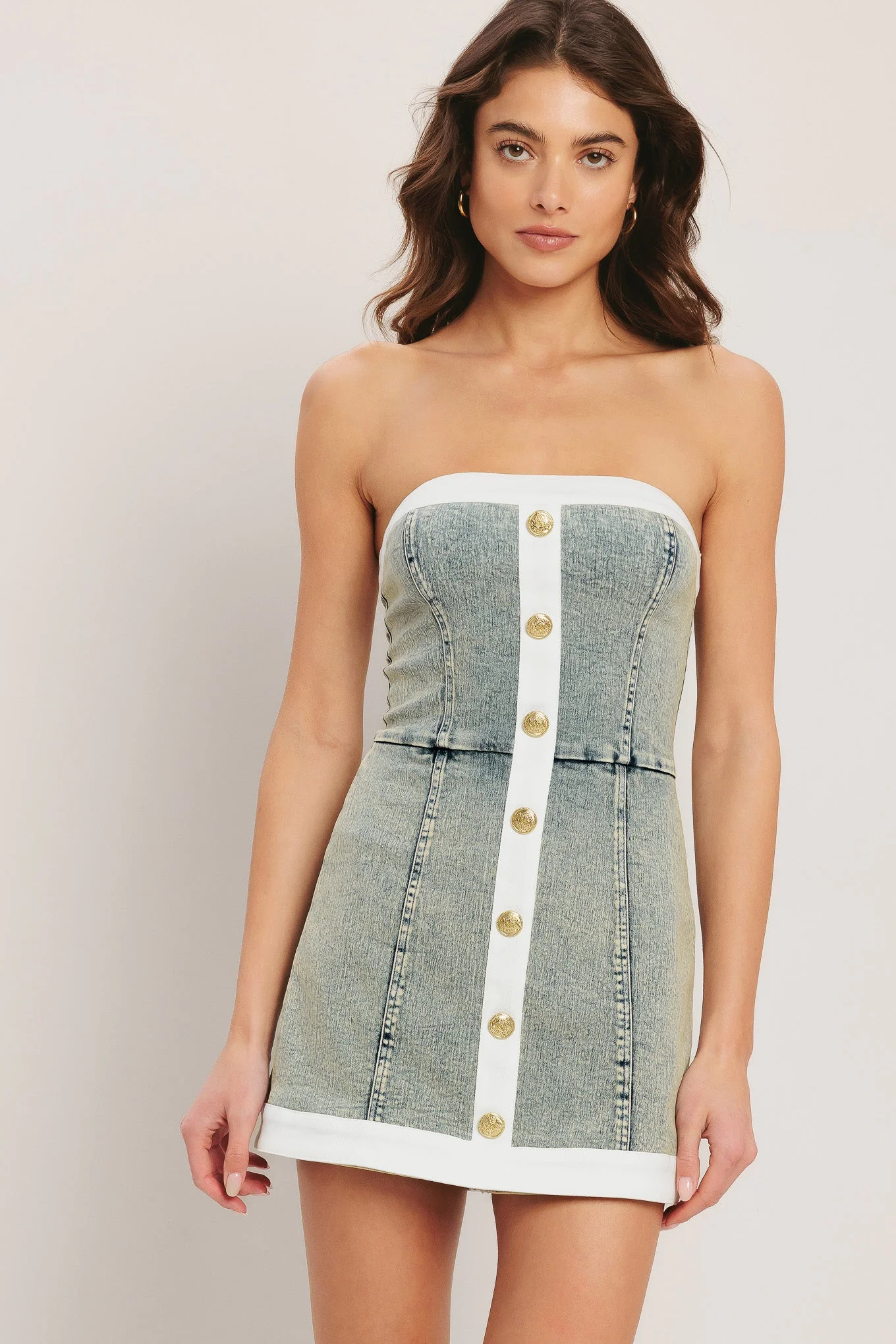YACHT CLUB ACID WASHED SKORT ROMPER - Image 4